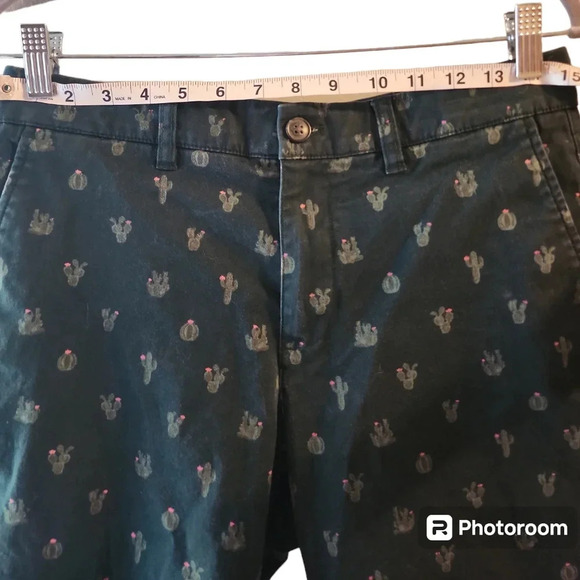 Hawker Rye Men's Chino Shorts Long Flat Front  Size 28x11 Vintage retro Unisex - Picture 9 of 10